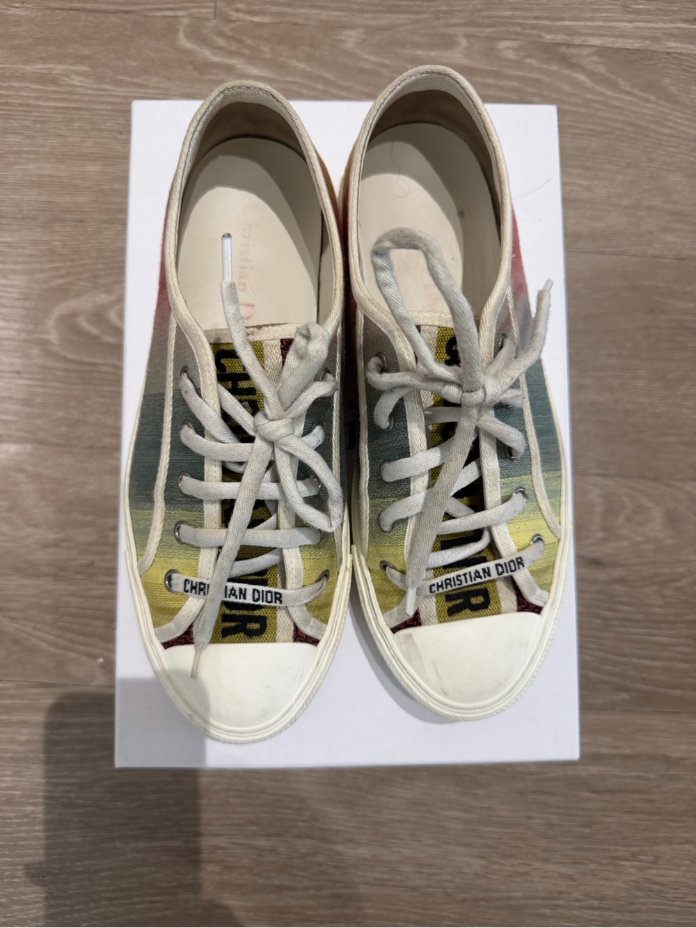 Christian Dior "Walk'N'Dior" Low Top Sneakers
 Multicolor